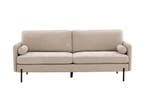 Urban Sofa - 3-Zitsbank - Beige Velour Stof - Jorn, Verzenden, Nieuw