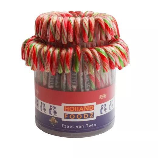 Candy canes wandelstokjes 72x28gr 17cm rood/wit, Diversen, Kerst, Nieuw, Ophalen of Verzenden
