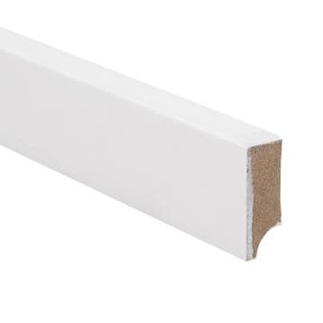 Budgetline MDF plint 40x15mm V313 wit gegrond recht, Overige materialen, Verzenden, 50 tot 150 cm, Overige typen