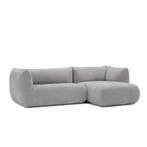 Loungebank Veendam - loungebanken - Grijs, Nieuw, 125 tot 150 cm, Stof, 250 tot 300 cm