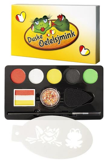 Compleet setje schmink voor Carnaval schminken Oeteldonk, Hobby en Vrije tijd, Feestartikelen, Ophalen of Verzenden, Nieuw, Schmink