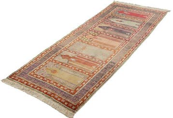 Originele Kashmir Zijde - Tapijt - 216 cm - 86 cm, Nieuw