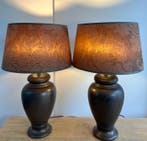 Tafellamp (2) - Twee kruik lampen - Porselein - Twee