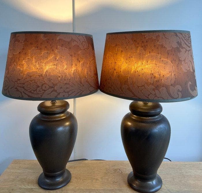 Tafellamp (2) - Twee kruik lampen - Porselein - Twee, Antiek en Kunst, Curiosa en Brocante