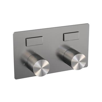 Brauer Brushed Carving Thermostatische Inbouw Badkraan, Doe-het-zelf en Verbouw, Sanitair, Ophalen of Verzenden, Nieuw