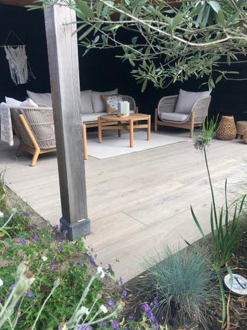 keramische tegels terrastegels houtlook oak 26x180x2 cm, Tuin en Terras, Tegels en Klinkers, Nieuw, Keramiek, 10 m² of meer, Terrastegels