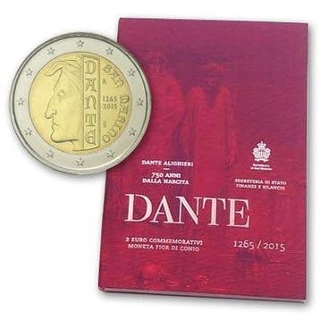 San Marino 2 Euro Dante 2015, Postzegels en Munten, Verzenden