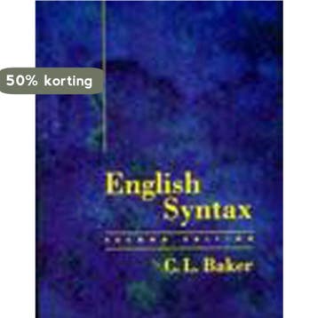 English Syntax - C. L. Baker 9780262521987, Boeken, Verzenden, Gelezen, C. L. Baker