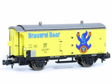 Schaal N Arnold HN6450 Koelwagen Brauerei Baar van de SBB..., Arnold, Gebruikt, Gelijkstroom, Overige typen