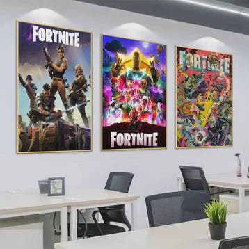 Fortnite Game Poster - Decoratieve Muurkunst voor Fans, Verzenden, Nieuw