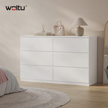 Moderne Commode met 6 Lades - 120x40x75cm - Woonkamer, Slaap, Verzenden, Nieuw