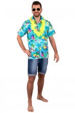 Hawaiiblouse met Tropical Print Blauw Toppers - XL, Verzenden, Nieuw
