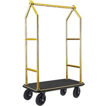 Bagagetrolley | VOYAGER | RVS | Goudkleurig/Zwart | Wielen, Verzenden, Nieuw in verpakking
