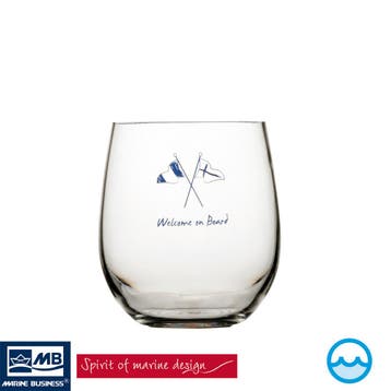Scheepsservies Waterglazen Welcome on Board (6 st), Ophalen of Verzenden, Nieuw