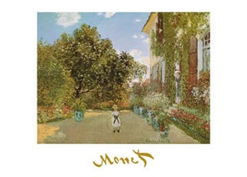 Kunstdruk Claude Monet - La casa della artista 70x50cm, Huis en Inrichting, Verzenden, Nieuw