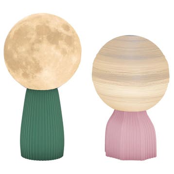 TRUUSK Tafellampenset Planeten-Design - 3-kleurig - USB - Ku, Huis en Inrichting, Woonaccessoires | Kussens, Verzenden, Nieuw