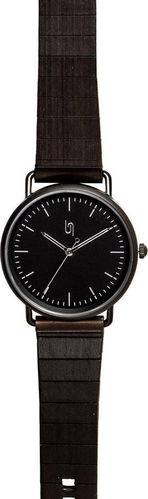 Urban Jungle Horloge met houten bandje All black Ebbenhout, Verzenden, Nieuw