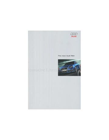 2005 AUDI RS4 BROCHURE ENGELS, Nieuw, Audi, Author