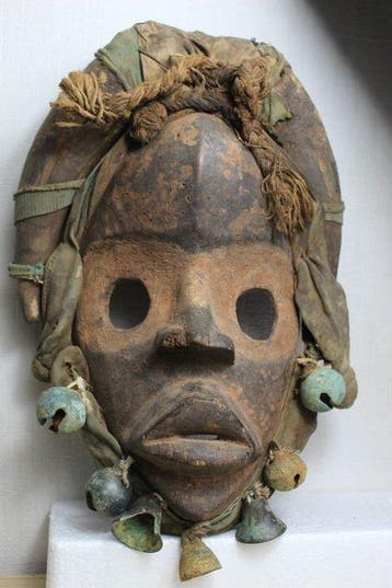 Afrikaanse masker van een zanger - guegon - yakouba -