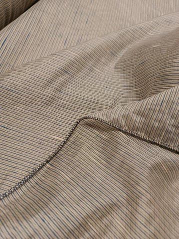 Elegante tendone a righe grigie e blu - Gordijnstof - 600 cm