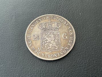Nederland. Willem III. 2 1/2 Gulden 1873 (Zonder