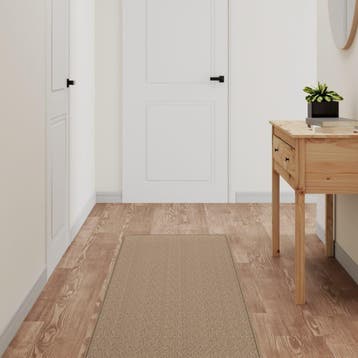 vidaXL Tapijtloper 50x200 cm sisal-look zandkleurig, Huis en Inrichting, Stoffering | Tapijten en Kleden, Verzenden, Nieuw, Bruin