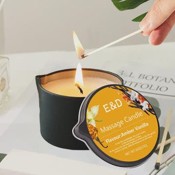 Luxe Massage Olie Kaars - Aromatherapie voor Ontspanning & H, Verzenden, Nieuw