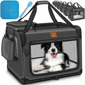 Reisbench hond - Draagtas hond - Transportbox - 83x58x58 cm-, Verzenden, Zo goed als nieuw