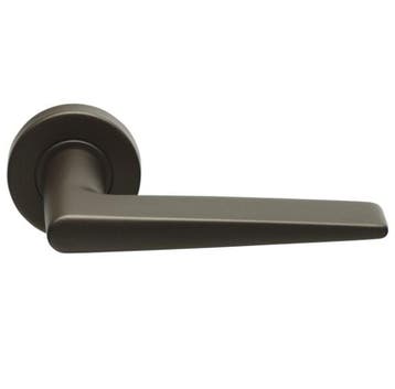 Deurklink Wig op ronde rozet brons, Verzenden, Nieuw