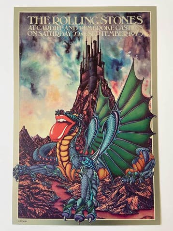 Posters - Poster Rolling Stones - Cardiff and Pembroke Ca..., Verzenden, Zo goed als nieuw