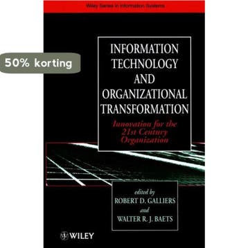 Information Technology And Organizational Transformation, Verzenden, Gelezen, RD Galliers