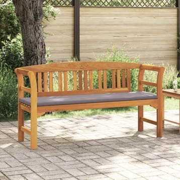 vidaXL Rozenbank Natuurlijk 157 x 46 x 82,5 cm Massief, Tuin en Terras, Verzenden, Nieuw