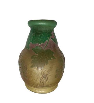 Muller Frères - Vaas - Glas - Miniatuur met spin