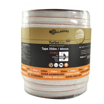 Gallagher TurboStar Lint 40mm wit 350m, Ophalen of Verzenden, Nieuw