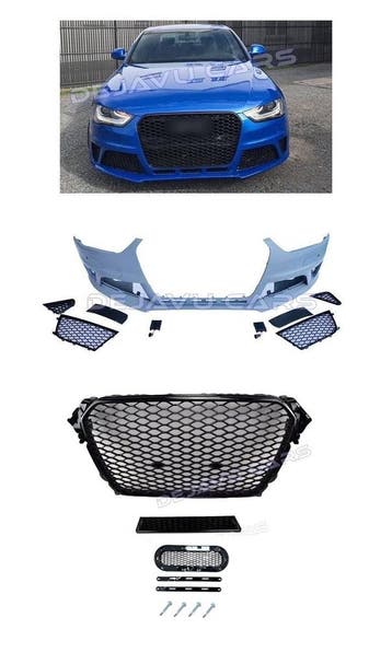 RS4 Look Voorbumper voor Audi A4 B8.5 / S line / S4 B8.5, Ophalen of Verzenden