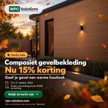 HERFST SALE BIJ WPC SOLUTIONS - NU 15% KORTING, Doe-het-zelf en Verbouw, Ophalen of Verzenden, Nieuw