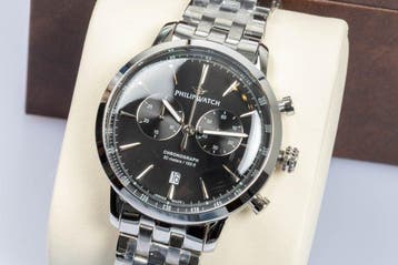 Philip Watch - Sunray - Classic - Chronograph - Date - Swiss, Sieraden, Tassen en Uiterlijk, Horloges | Heren, Nieuw