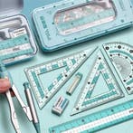 8-delige Paserset met Geodriehoek - Complete Schoolset, Verzenden, Nieuw