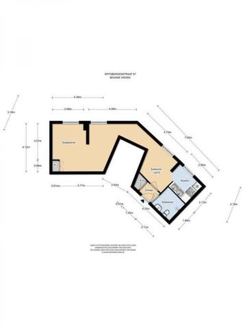 Te Huur 1 Kamer Appartement Spitsbergenstraat In Amsterdam, Huizen en Kamers, Huizen te huur, Direct bij eigenaar, Appartement