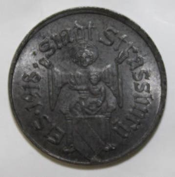 France Strasbourg (67) 10 Pfennig 1918 oorlogsgeld Stadt..., Postzegels en Munten, Verzenden