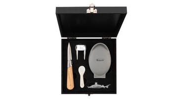 Laguiole - Champagne / Caviar / Oyster set - Oak Wood