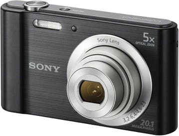 Sony CyberShot DSC-W800 Digitale Compact Camera - Zwart (In, Verzenden, Zo goed als nieuw