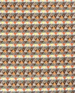 Katoen Satijn Abstract V Beige, Nieuw, Beige