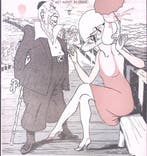 Spotprent met Colijn en Aalberse op de pier (lijst optie), Verzenden