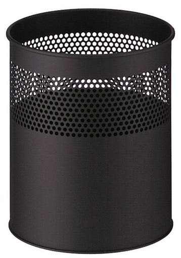 Prullenbak Dots 15 liter - Zwart, Ophalen of Verzenden, Nieuw