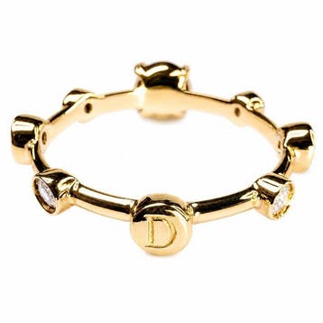 Damiani - Ring - 18 karaat Geel goud - 0.23ct. tw. Amethist, Sieraden, Tassen en Uiterlijk, Ringen, Nieuw