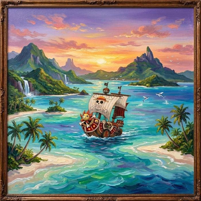 MEDSAN - Grand Line - One Piece () - UNIQUE WORK, Antiek en Kunst, Kunst | Designobjecten