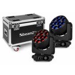 Retourdeal - BeamZ MHL1240 moving head 12x 40W - 2 stuks in, Verzenden, Zo goed als nieuw