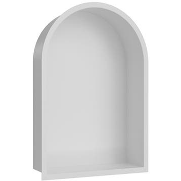 Wiesbaden Demis Inbouwnis - Ovaal - 30x45x10cm - Mat Wit, Ophalen of Verzenden, Nieuw, Rvs