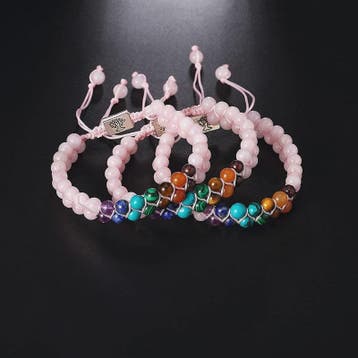 7 Chakra Dubbellaags Edelsteen Armband - Yoga, Meditatie & H, Sieraden, Tassen en Uiterlijk, Edelstenen, Verzenden, Nieuw